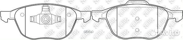 Колодки NiBK PN0365 1223682,1321517,1360305,15