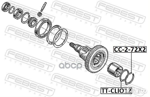 Стопорное кольцо renault 19/clio/megane 96-03 T