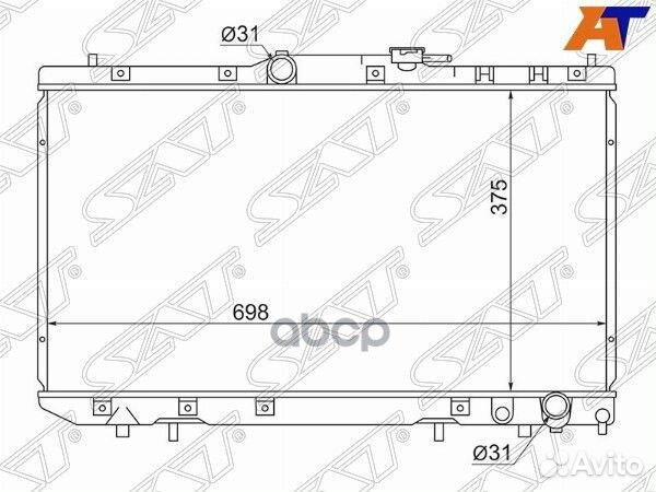 Радиатор Toyota Caldina (T190,T210) 92-02 / Car