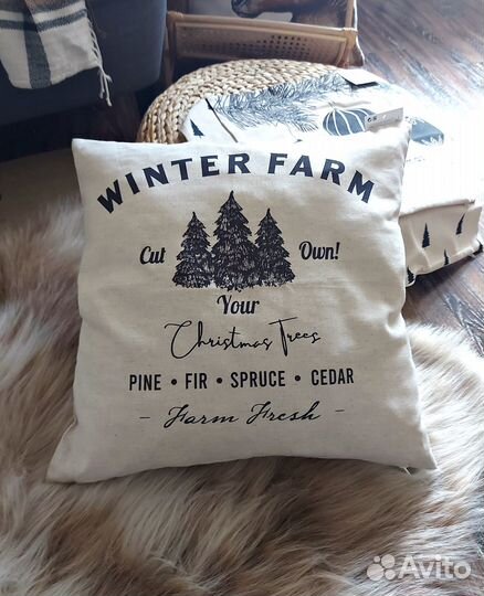 Чехол чехол на подушку HM home H&M Zara home