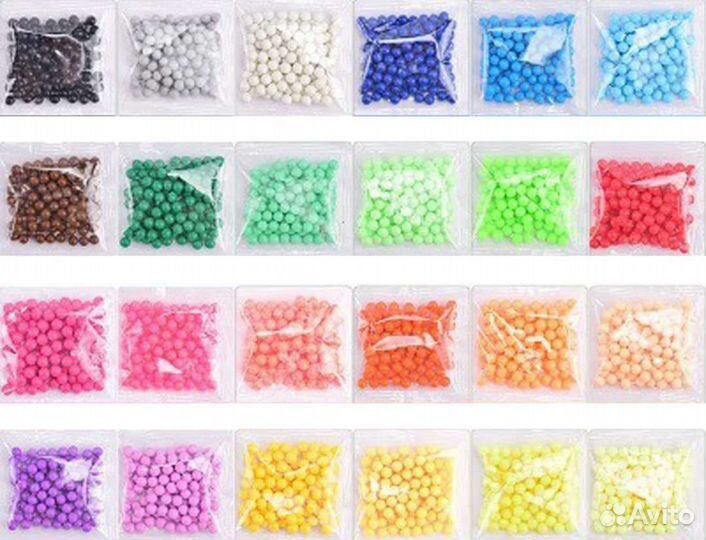 Шарики для аквамозаики. Аквабитс. 24 цвета 2400шт