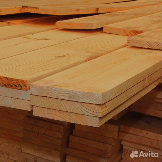 Доски лиственницы 55x130 мм, прошедшие камерную су