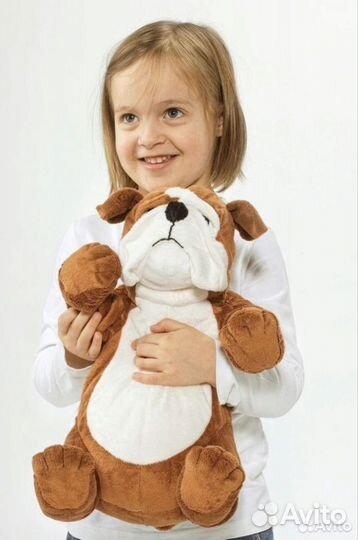 Мягкая игрушка бульдог Клаппар Икеа