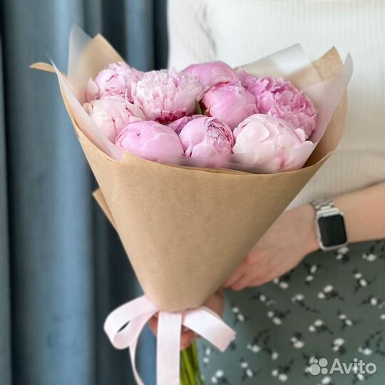 Букет розовых Пионов (11)