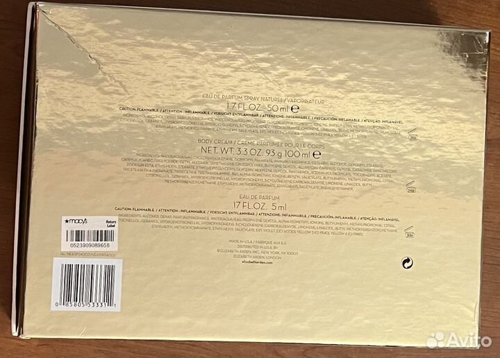 Elizabeth arden набор парфюмерии, Оригинал