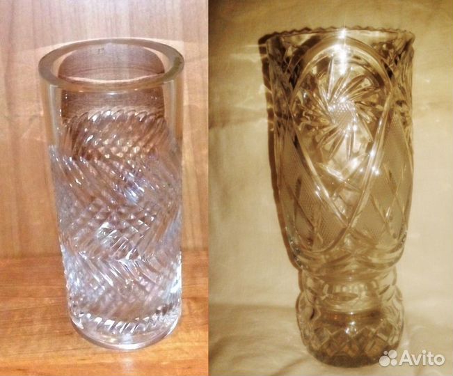 Ваза СССР стекло, хрусталь