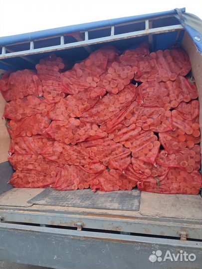 Дрова берёзовые сухие в сетках