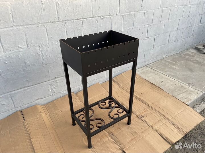 Мангал № 0018/3 с дровницей хол.ковка