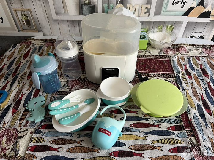 Стерилизатор/подогреватель и посуда