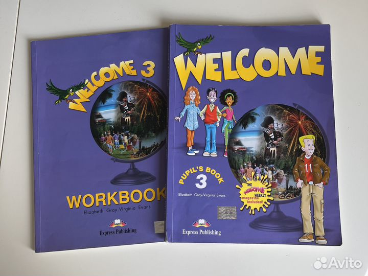 Учебник тетрадь Welcome 3 английского языка