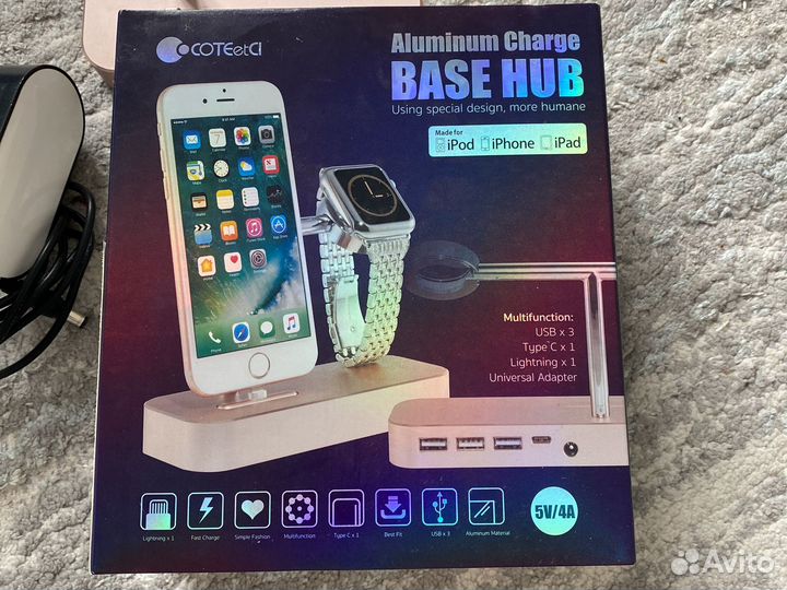 Док станция для зарядки iPhone и часов