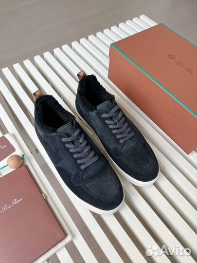 Кеды зимние Loro Piana мужские премиум с мехом