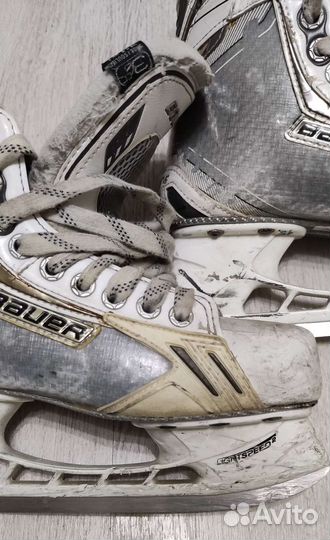 Коньки хоккейные JR Bauer supreme ONE 9. White 3D
