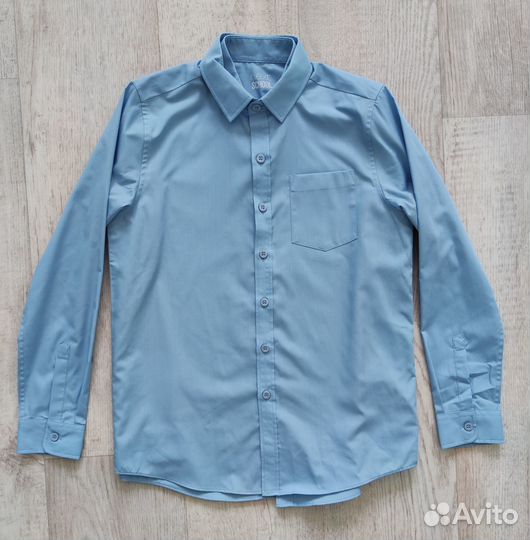 Рубашки голубые для школы 134, 140, 146
