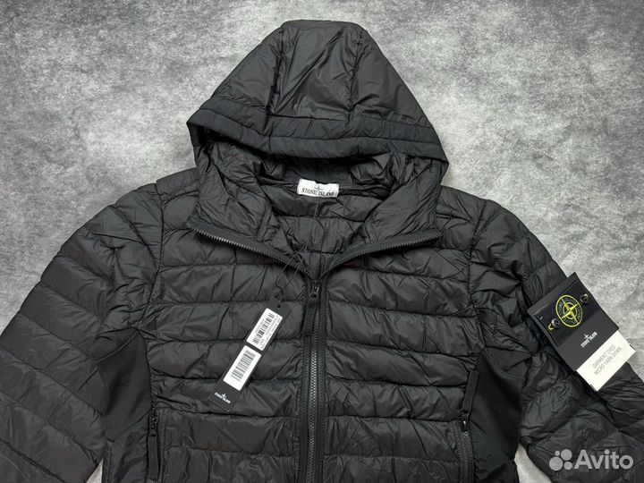 Пуховик Stone Island garment yarn down jacket