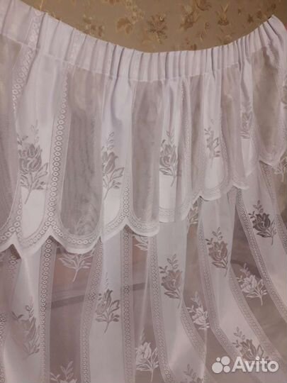 Тюль и штора