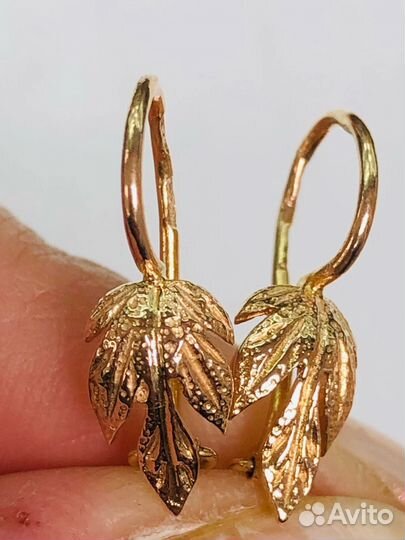 Золотые серьги СССР