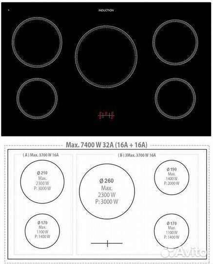 Варочный центр Lofra RSG96MFT/5I Br