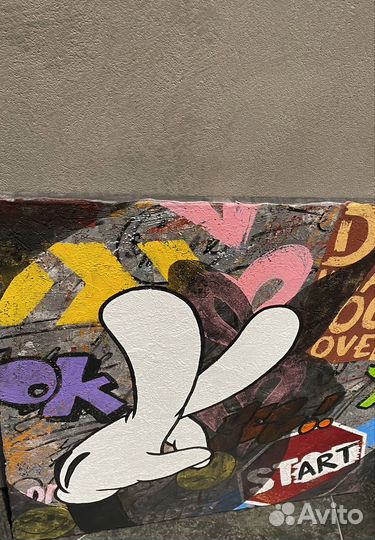 Картина современная Граффити Поп Арт, акрил холст