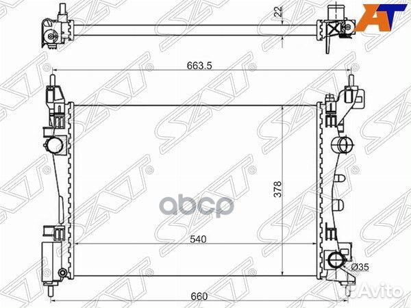 Радиатор Opel Corsa 06-14 / Fiat Grande Punto 0