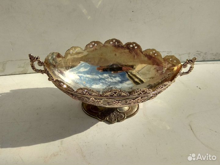 Чаша ваза мельхиор