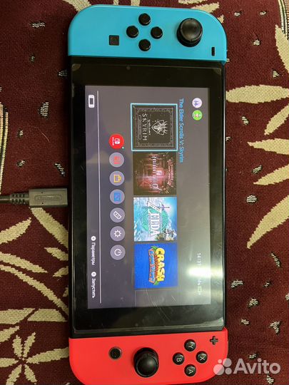 Nintendo switch rev 1 прошитая 32+128gb