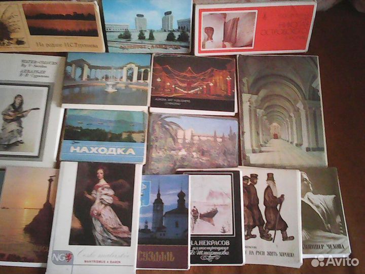18 наборов открыток. СССР. Города, живопись, музеи