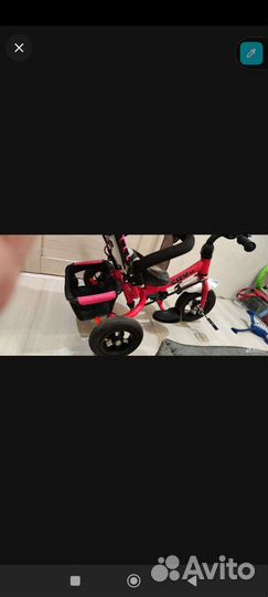 Детский велосипед с ручкой бу