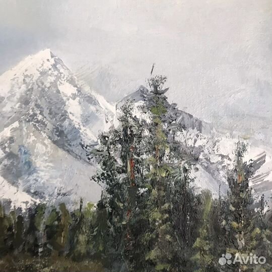 Картина маслом «Горы»