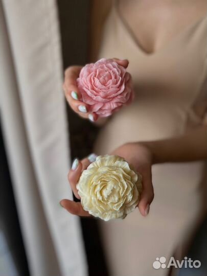 Мыло пион ручной работы