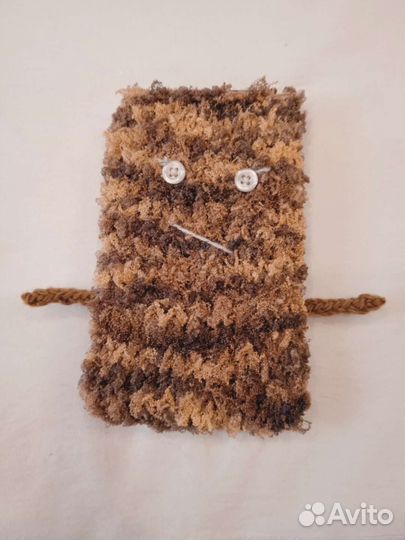 Вязаные чехлы на телефон и очки