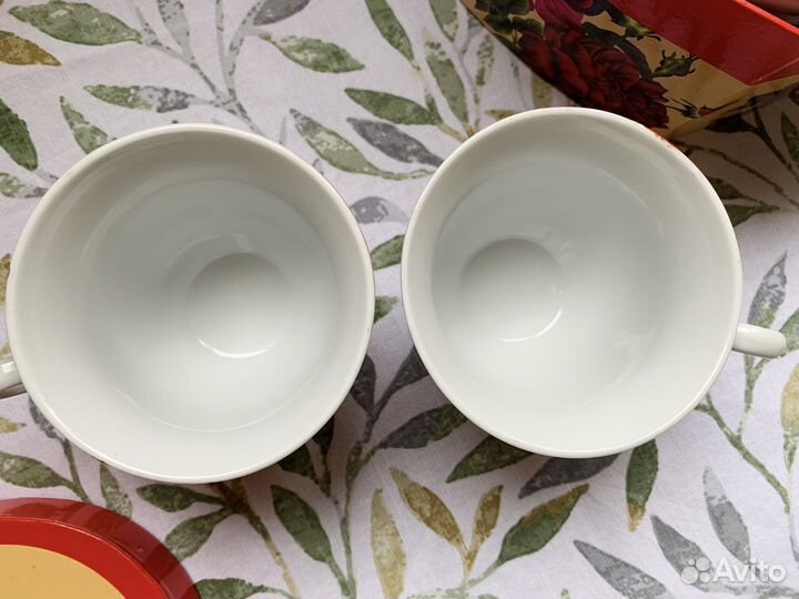 Чайная пара фарфор новый чайный сервиз