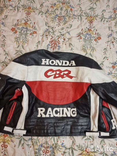 Мотокуртка кожаная мужская