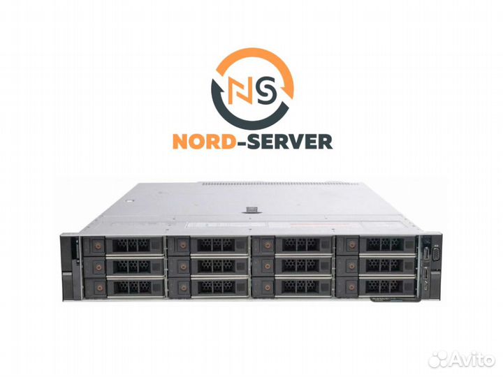 Сервер dell R740xd 16LFF+4SFF 2x Gold 6138 448GB