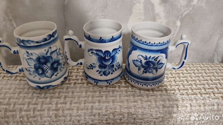 Кружка керамика гжель СССР