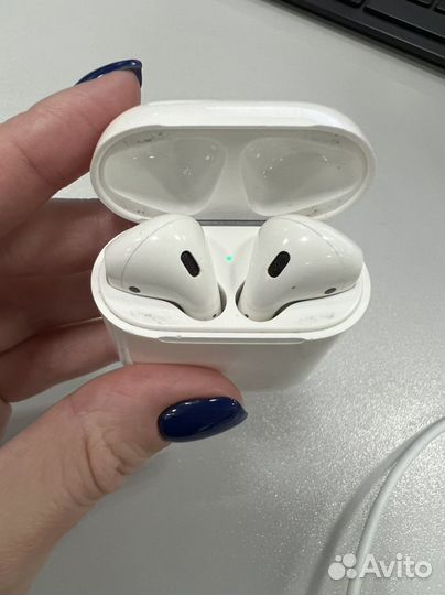 Беспроводные наушники apple airpods оригинал