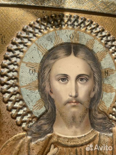 Икона Господь Вседержитель 19 век