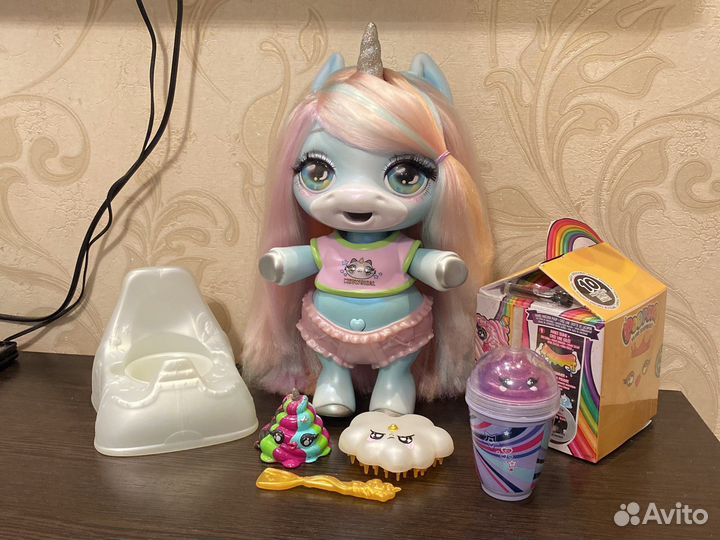 Единорожка слайм оригинал бирюзовая