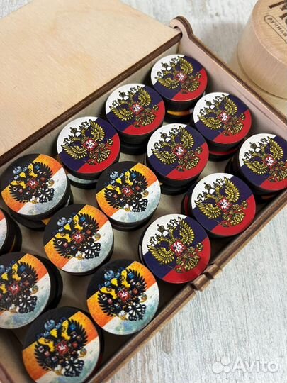 Фишки для нард деревянные