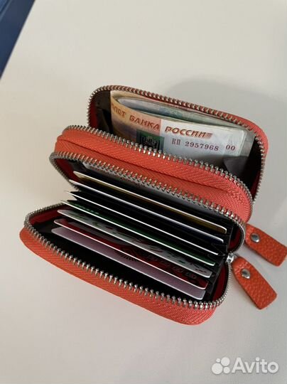 Кошелек,визитница. Натуральная кожа