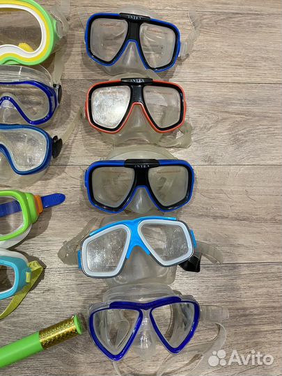 Очки маска для плавания детские, взрослые