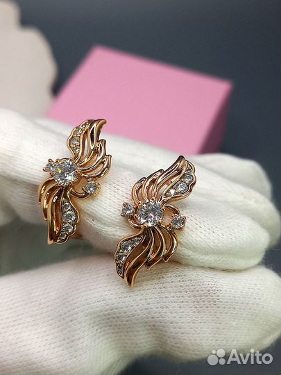 Серьги под бриллианты