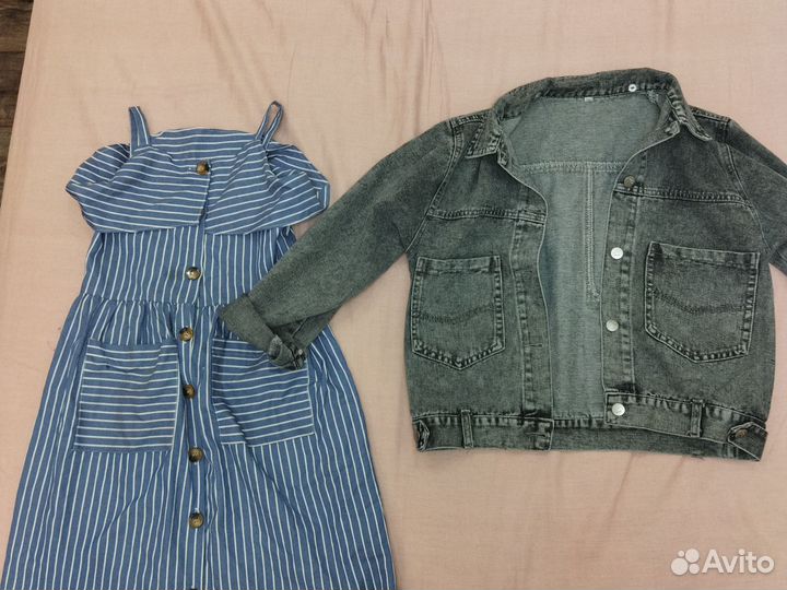 Джинсовка и сарафан на девочку
