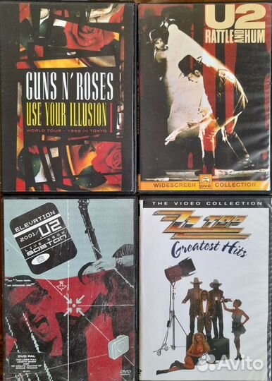 Музыка на двд дисках, классика рока и металла