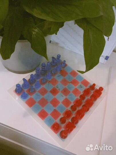 Шахматы из эпоксидной смолы