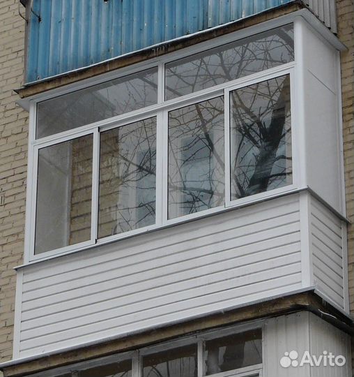 Балкон с отделкой