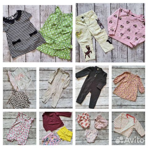Вещи пакетом для девочки 80-86