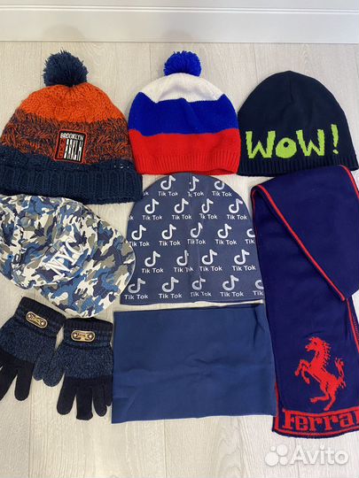 Шапки пакетом на мальчика 3-5 лет
