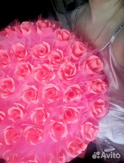 Букет роз (для конфет)