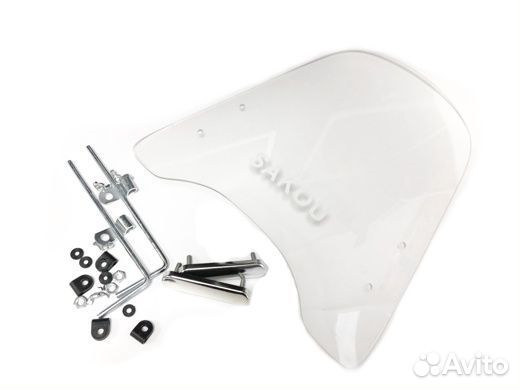 Ветровое стекло для скутера универсальное 42х45см
